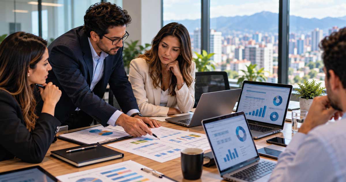 Equipo evaluando proveedores BPO con criterios de capacidad operativa, tecnología, seguridad, talento y gobierno