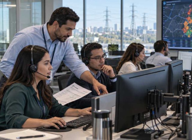 Operación BPO para utilities con atención al cliente, cartera, PQR y automatización