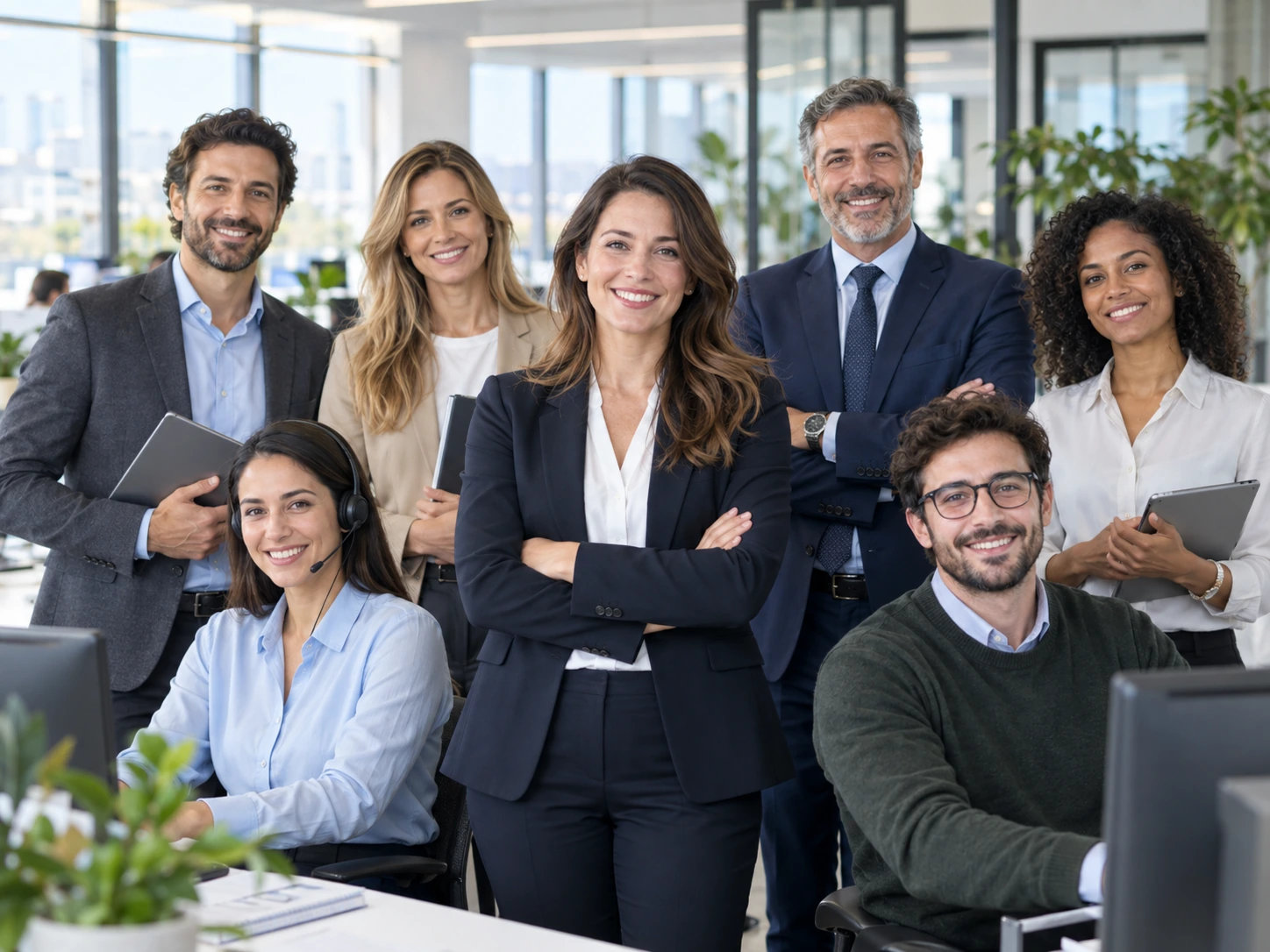 Equipo especializado en atención al asegurado y servicios de seguros en España